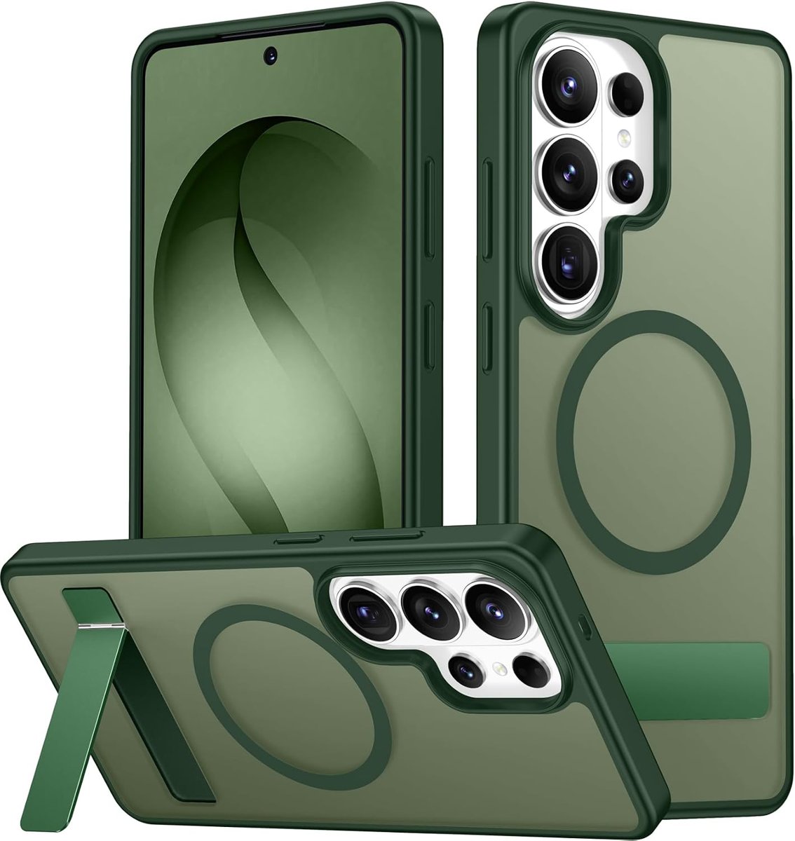 SPIDERCASE Magnetic Kickstand Case for Galaxy S26 Ultra — Green