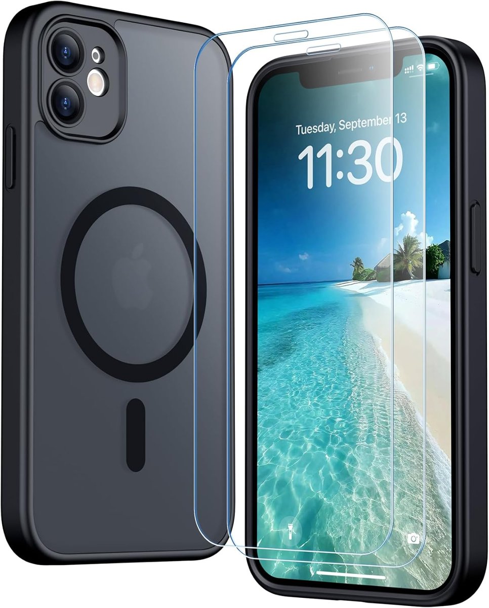 SPIDERCASE Magnetic Translucent Matte Case for iPhone 11 — Black