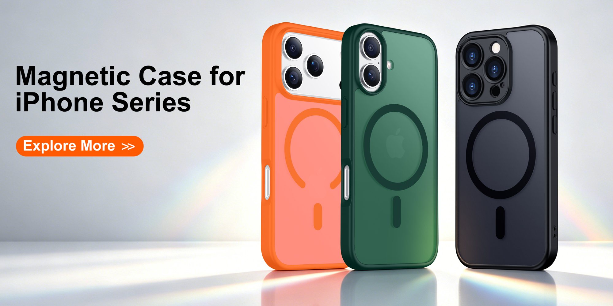 Magnetic Translucent Matte Cases for iPhone by SPIDERCASE