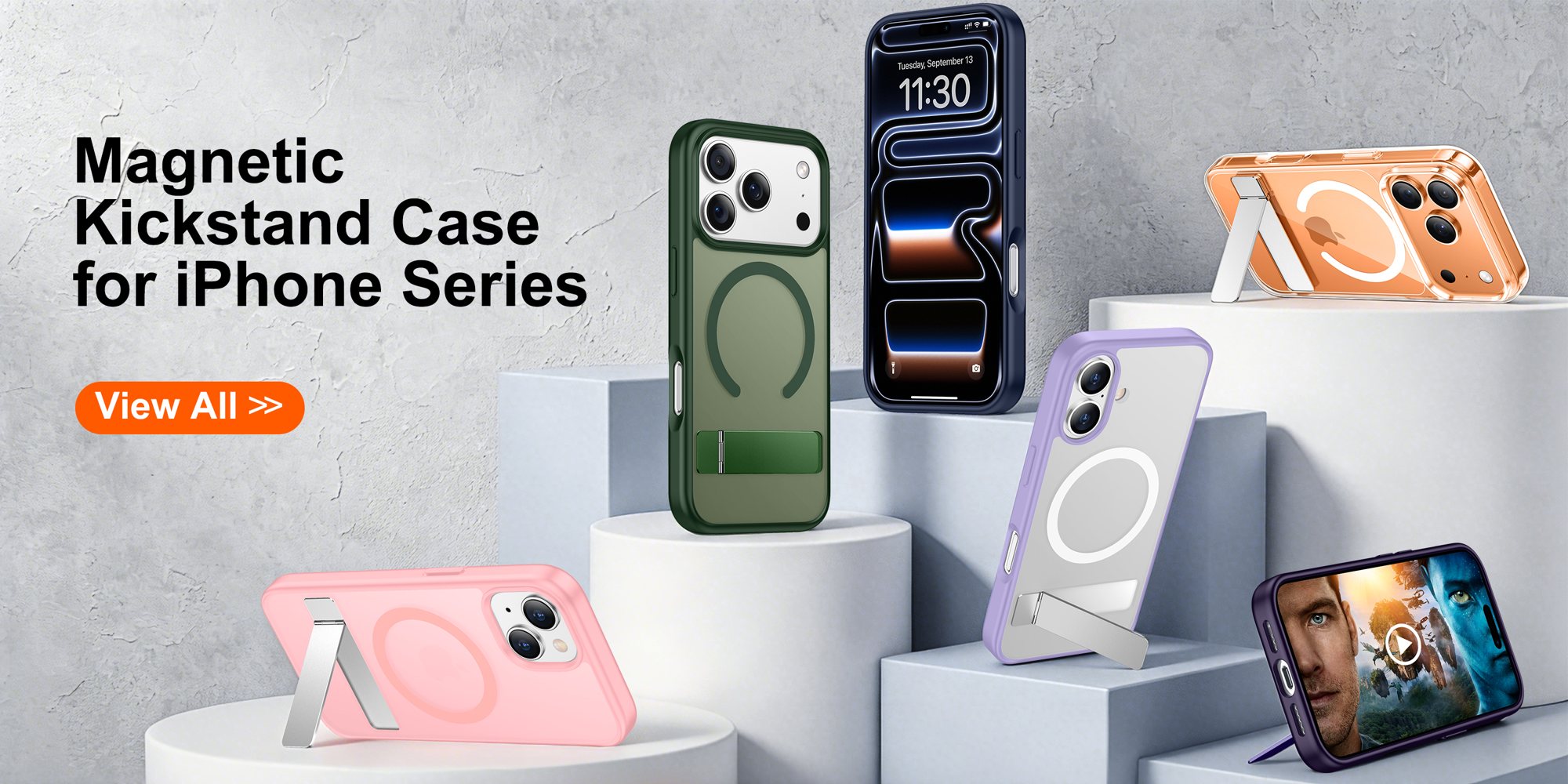 Magnetic Kickstand Cases for iPhone by SPIDERCASE