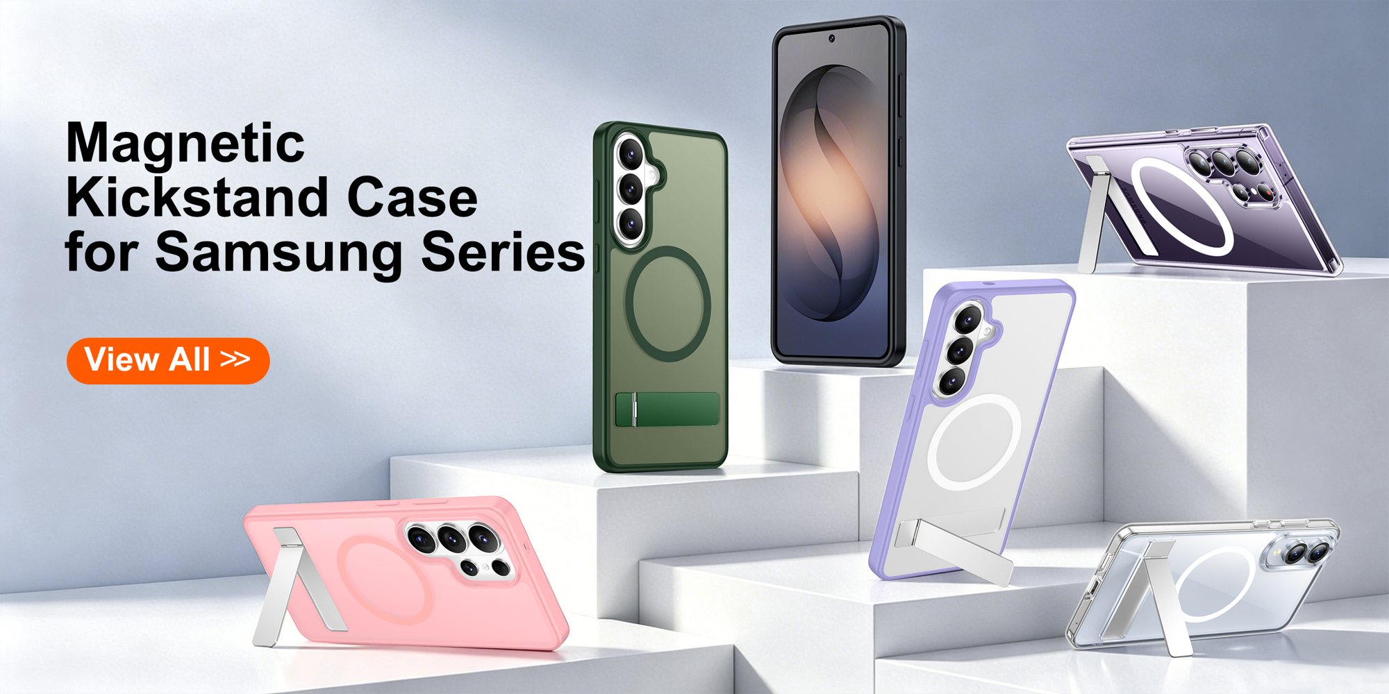 Magnetic Kickstand Cases for Samsung Galaxy by SPIDERCASE