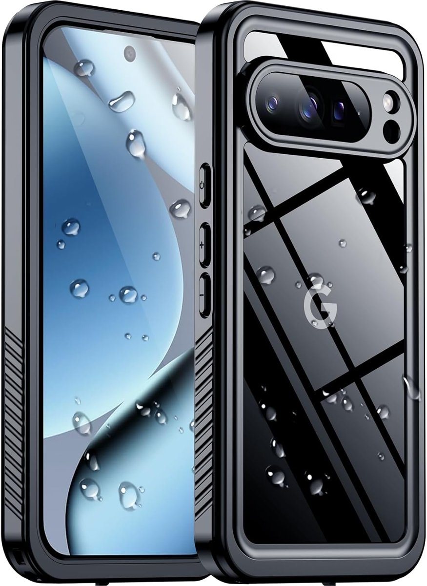SPIDERCASE IP68 Waterproof Case for Pixel 10 Pro with Privacy Screen — Black