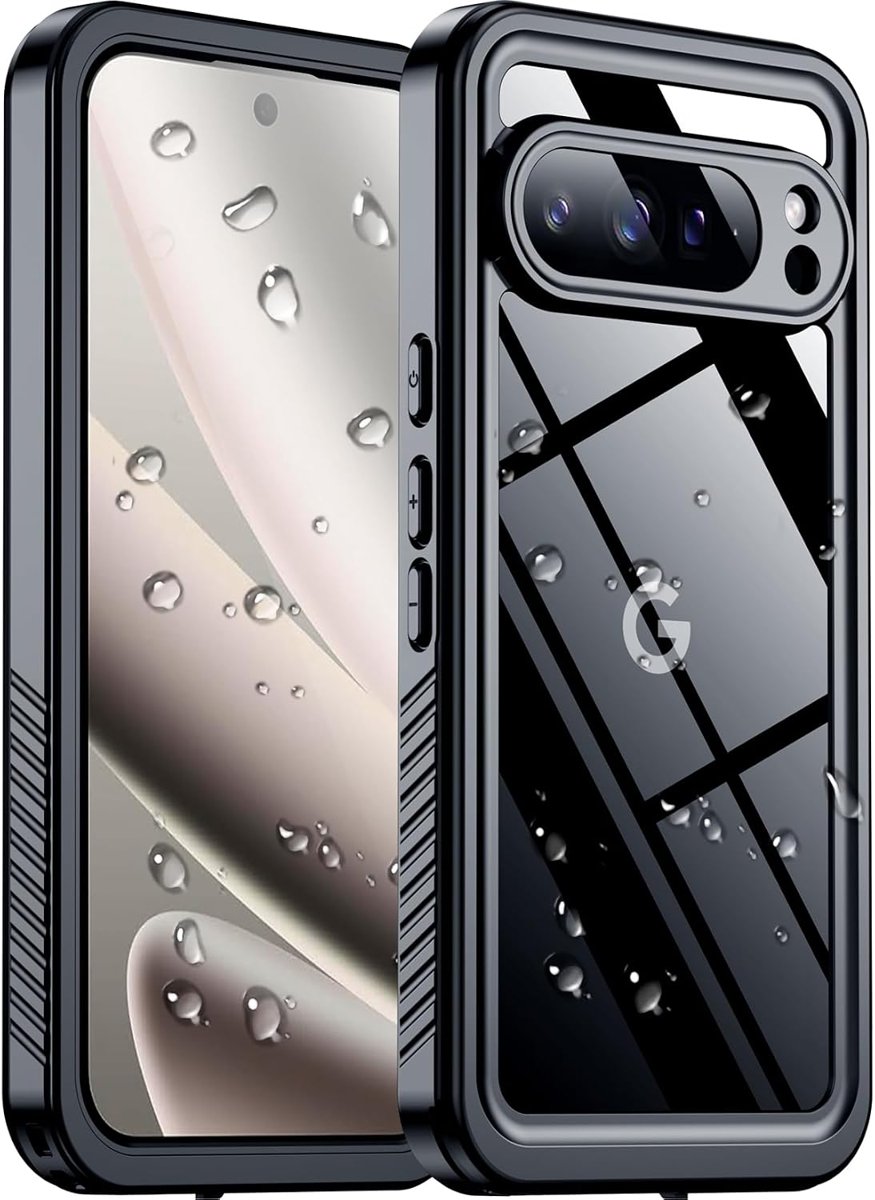 SPIDERCASE IP68 Waterproof Case for Pixel 10 Pro XL with Privacy Screen — Black