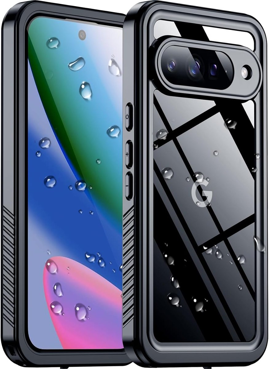 SPIDERCASE IP68 Waterproof Case for Pixel 10 with Privacy Screen — Black